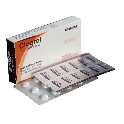 Pack Image: Clogrel 75 mg Tablet (3 x 15)