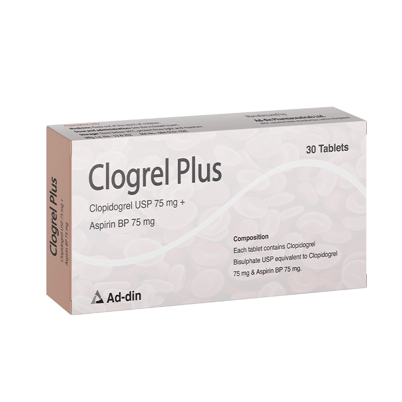 Pack Image: Clogrel Plus 75 mg Tablet (3 x 10)
