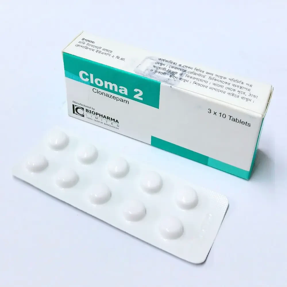 Pack Image: Cloma 2 mg Tablet (3 x 10)
