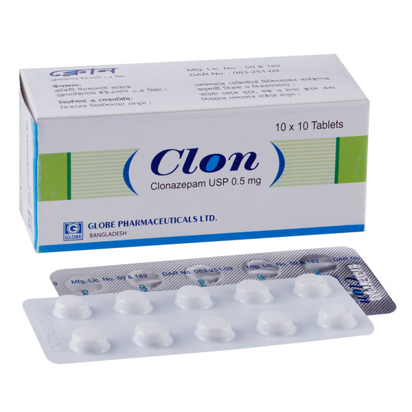 Pack Image: Clon 0.5 mg Tablet (10 x 10)
