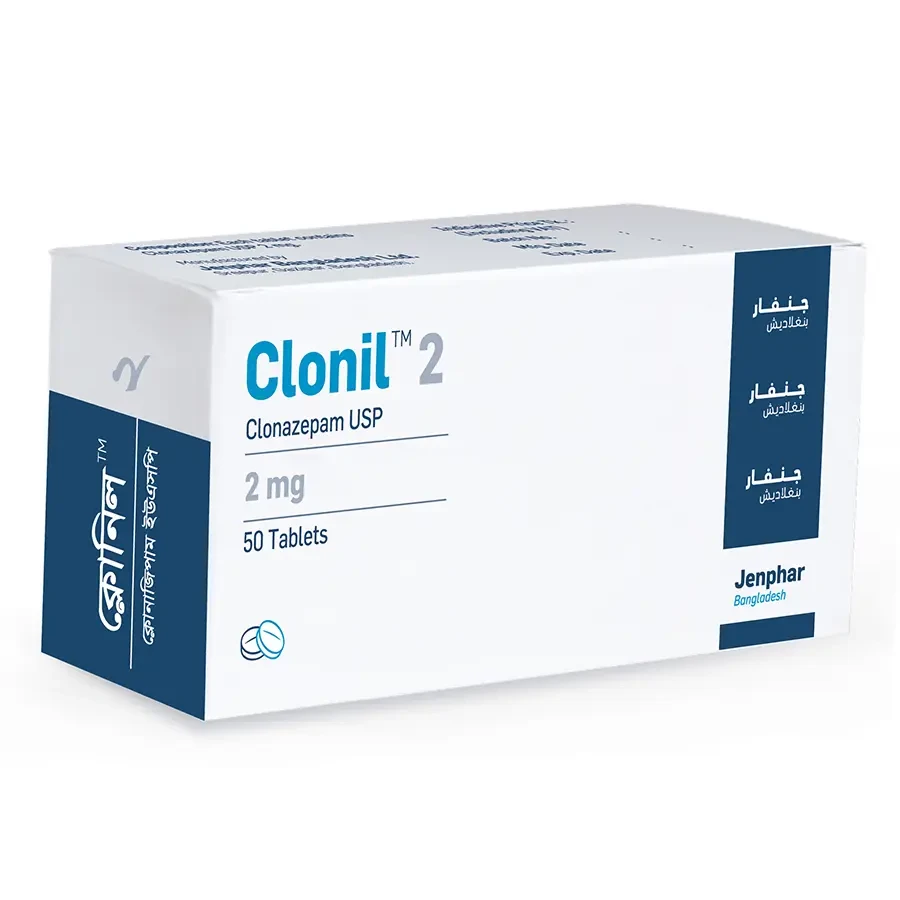Pack Image: Clonil 2 mg Tablet (5 x 10)
