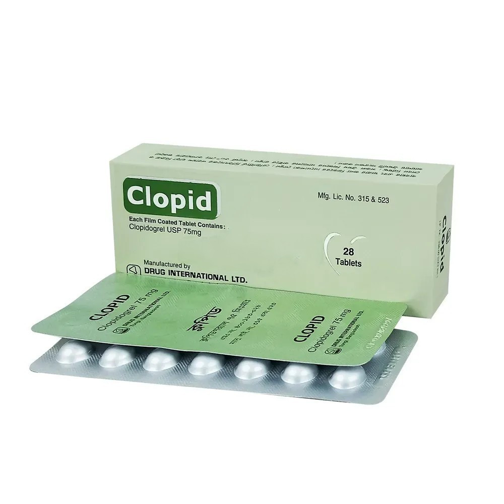 Pack Image: Clopid 75 mg Tablet (2 x 14)