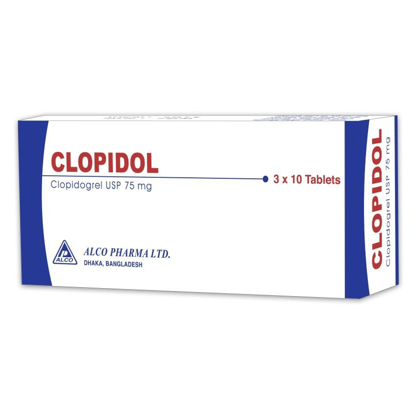 Pack Image: Clopidol 75 mg Tablet (3 x 10)
