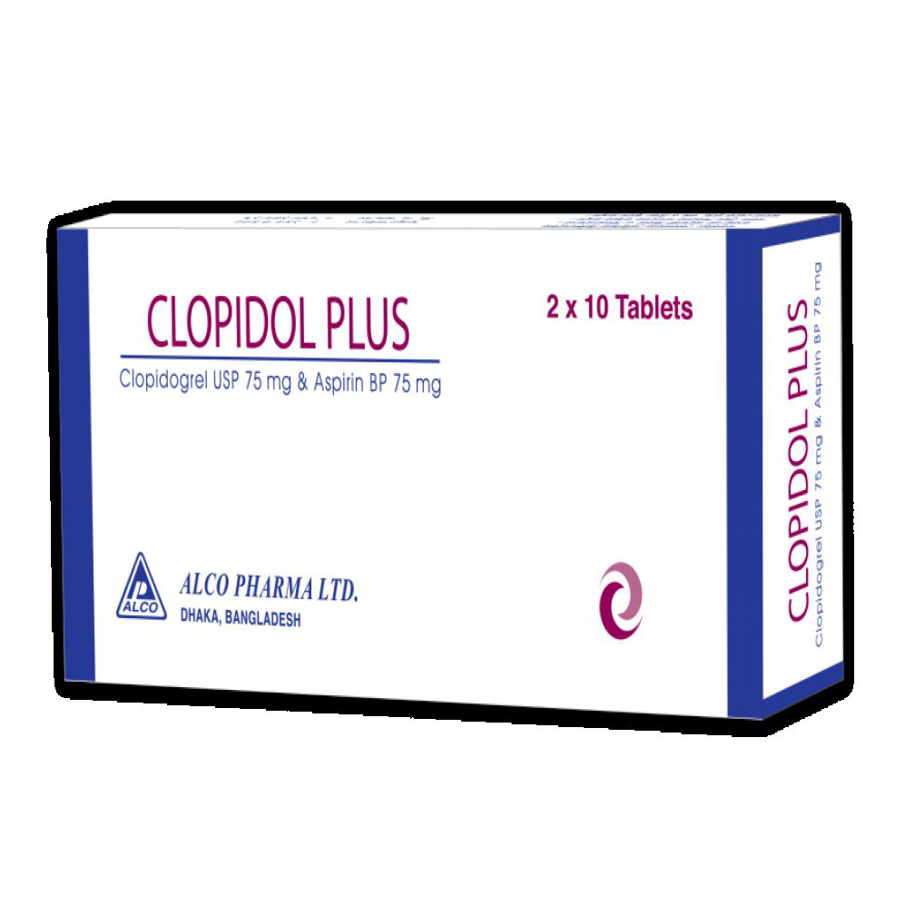 Pack Image: Clopidol Plus 75 mg Tablet (2 x 10)