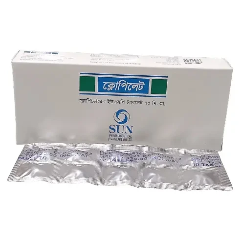 Pack Image: Clopilet 75 mg Tablet (5 x 10)