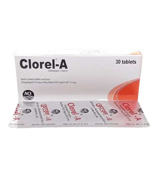Pack Image: Clorel-A 75 mg Tablet (3 x 10)