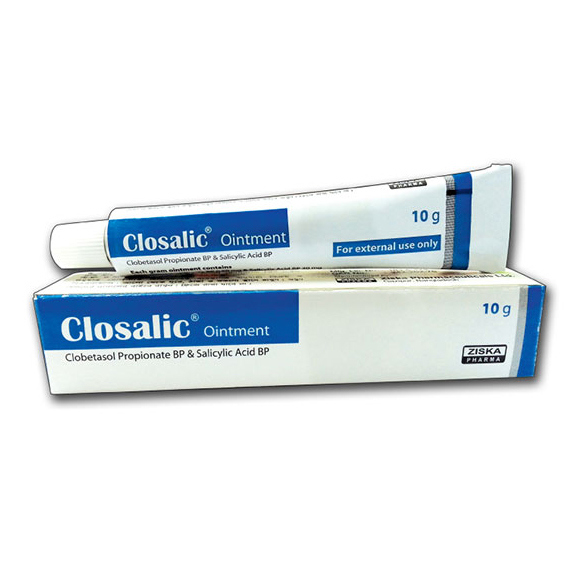 Pack Image: Closalic 0.05% 3% Ointment (10 gm tube)