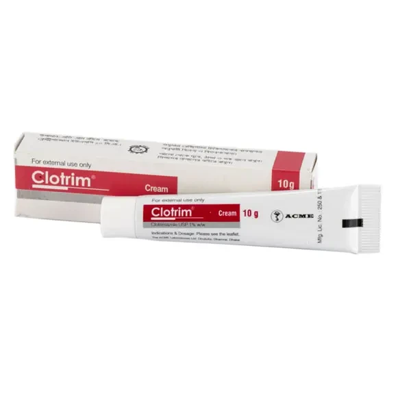 Pack Image: Clotrim 1% Cream (10 gm tube)