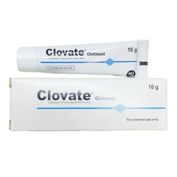 Pack Image: Clovate 0.05% Ointment (10 gm tube)
