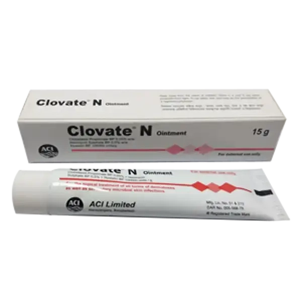 Pack Image: Clovate N (0.5 mg Ointment (15 gm tube)