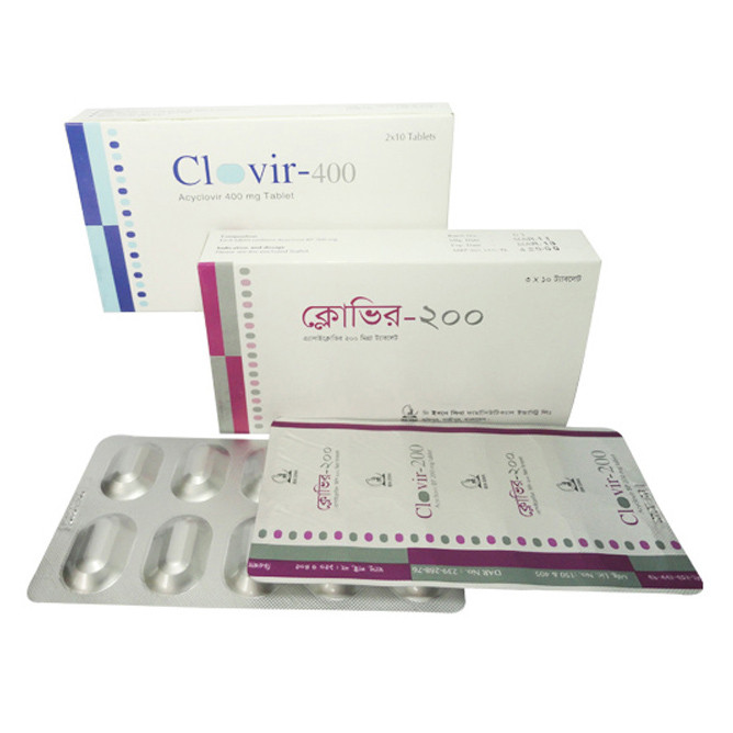 Pack Image: Clovir 200 mg Tablet (3 x 10)