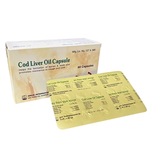 Pack Image: Cod Liver Oil 600 IU Capsule (4 x 15)