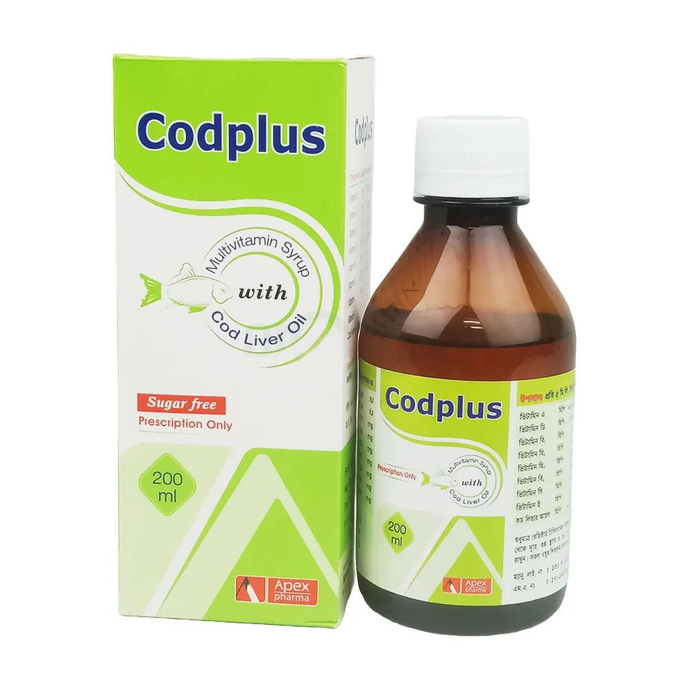 Pack Image: Cod Plus  Syrup (200 ml bottle)