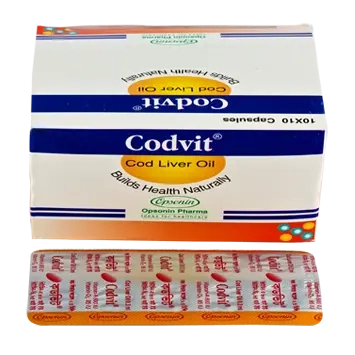 Pack Image: Codvit 600 IU Capsule (10 x 10)