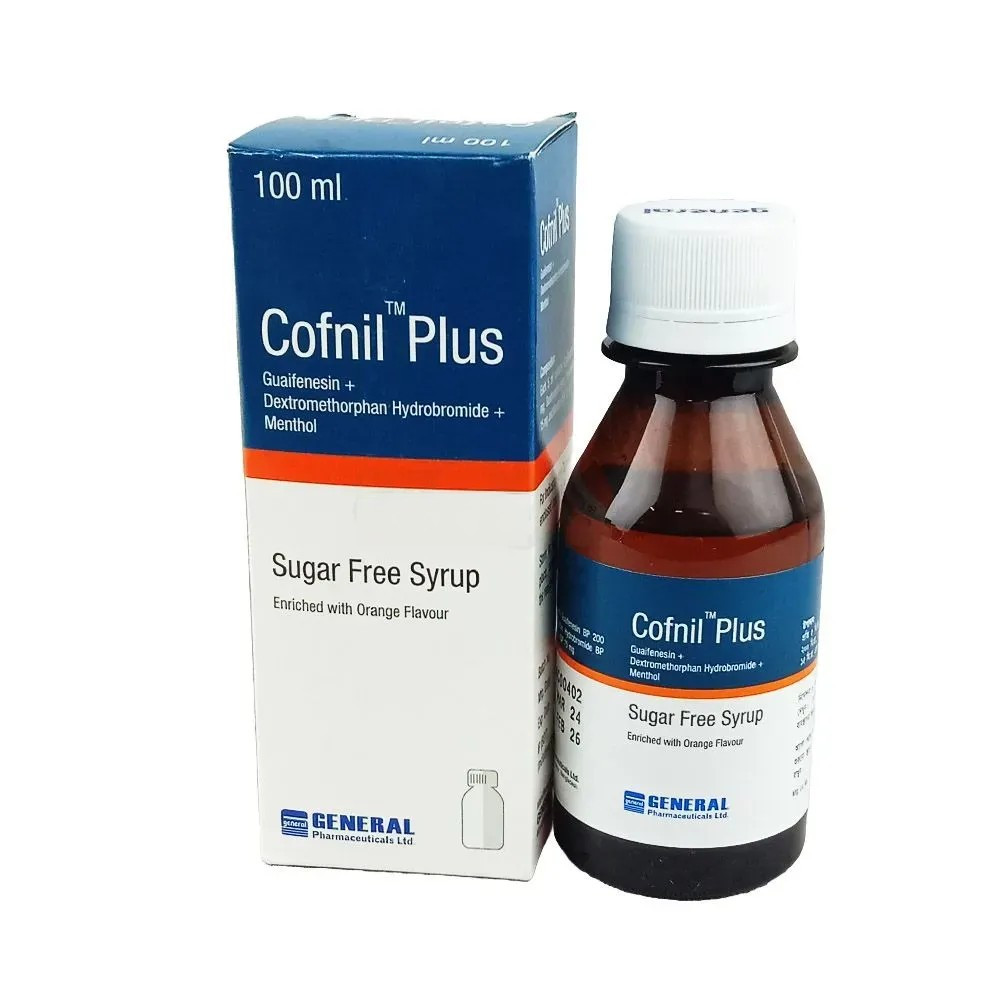 Pack Image: Cofnil Plus (200 mg Syrup (100 ml bottle)