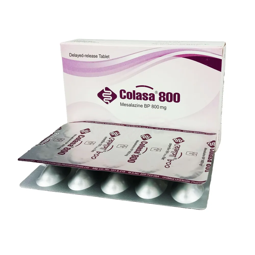 Pack Image: Colasa 800 mg Tablet (5 x 6)