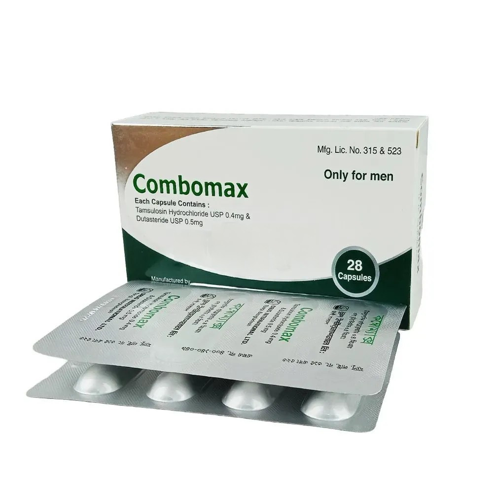 Pack Image: Combomax 0.4 mg Capsule (4 x 7)