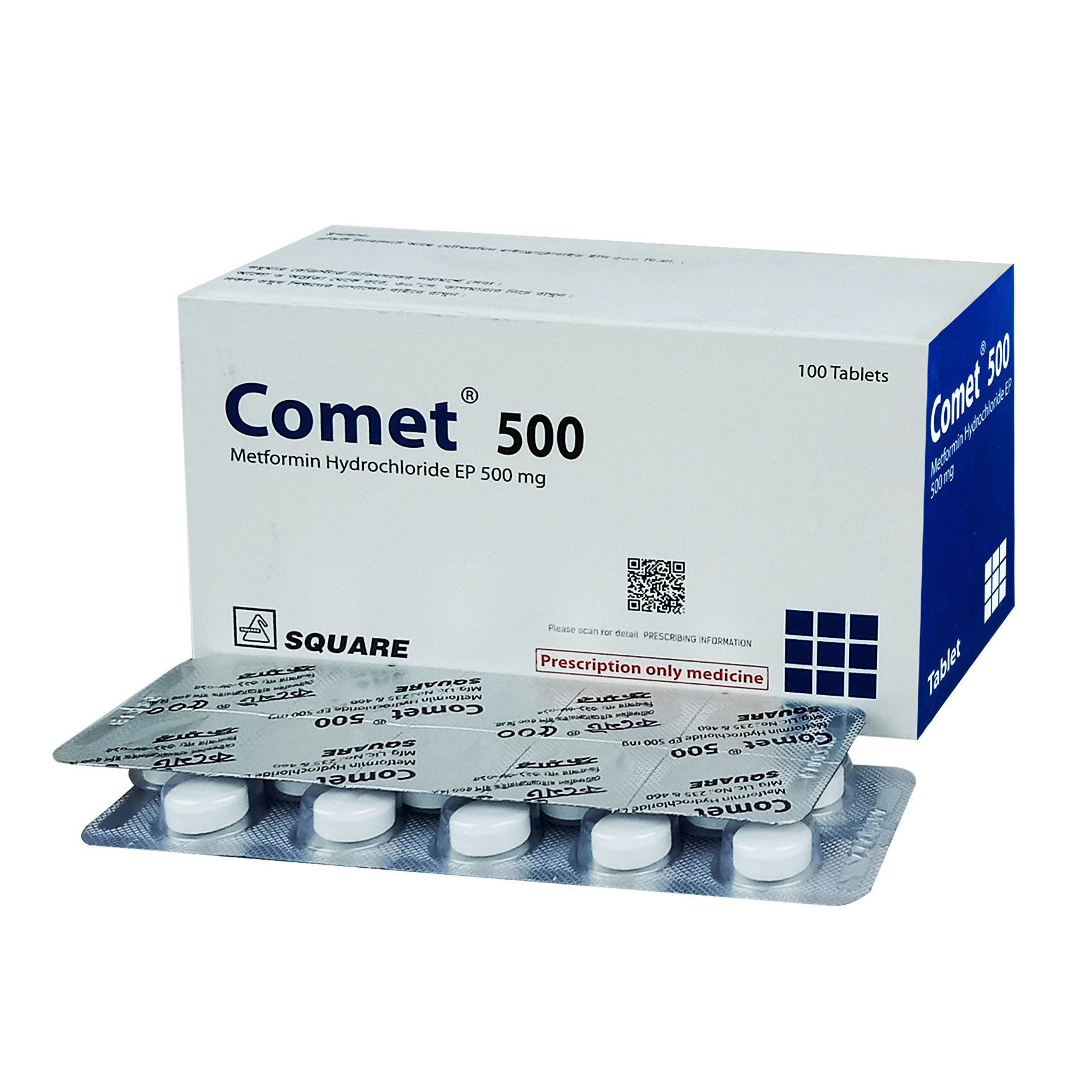 Pack Image: Comet 500 mg Tablet (10 x 10)