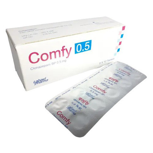 Pack Image: Comfy 0.5 mg Tablet (5 x 10)
