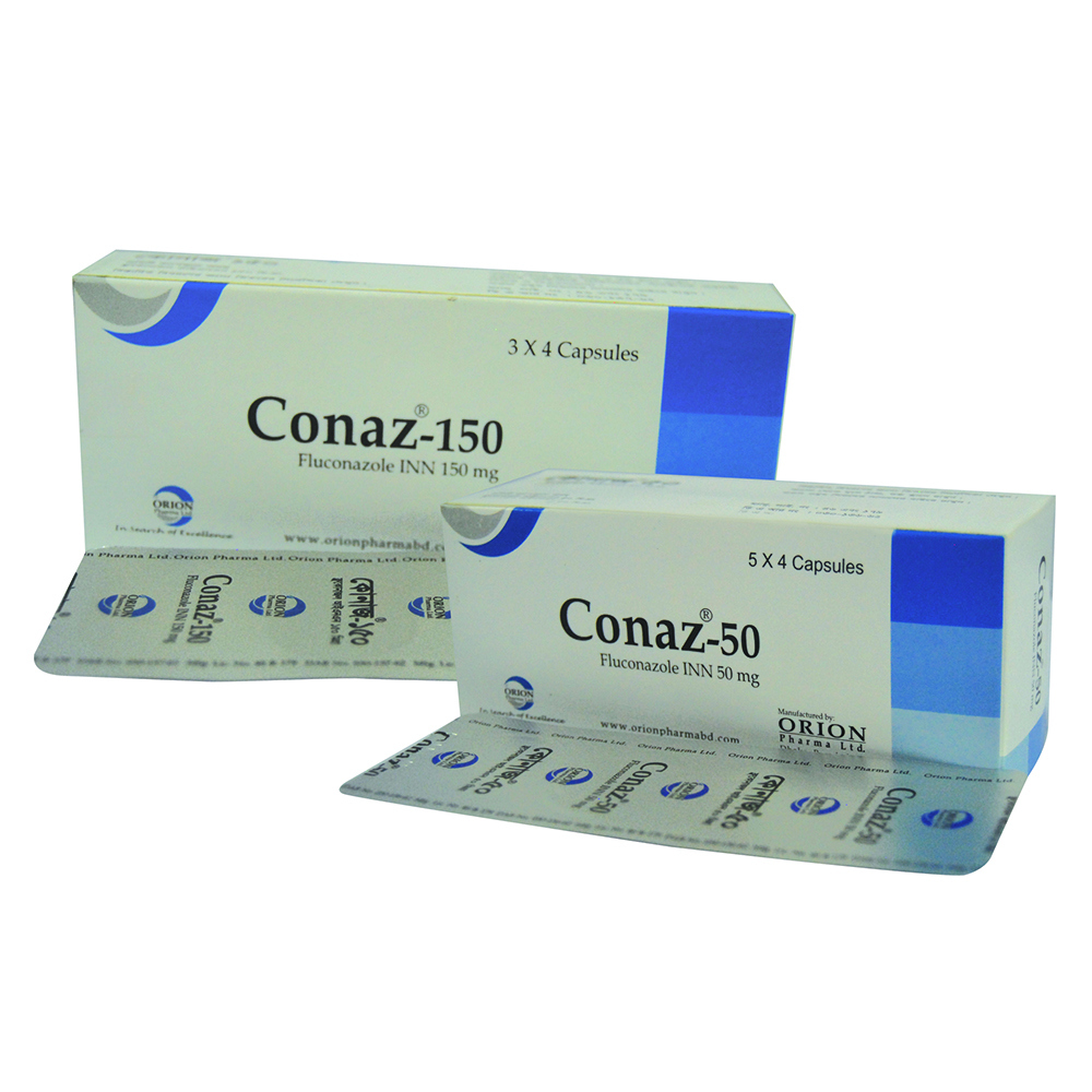 Pack Image: Conaz 50 mg Capsule (5 x 4)
