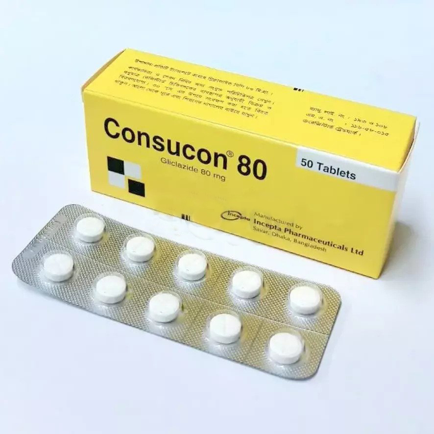Pack Image: Consucon 80 mg Tablet (5 x 10)