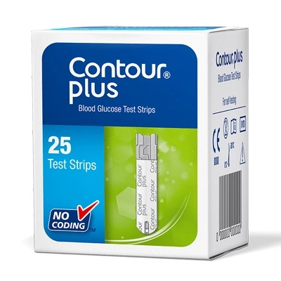 Pack Image: Contour Plus Strips  Test strip (1 x 25)