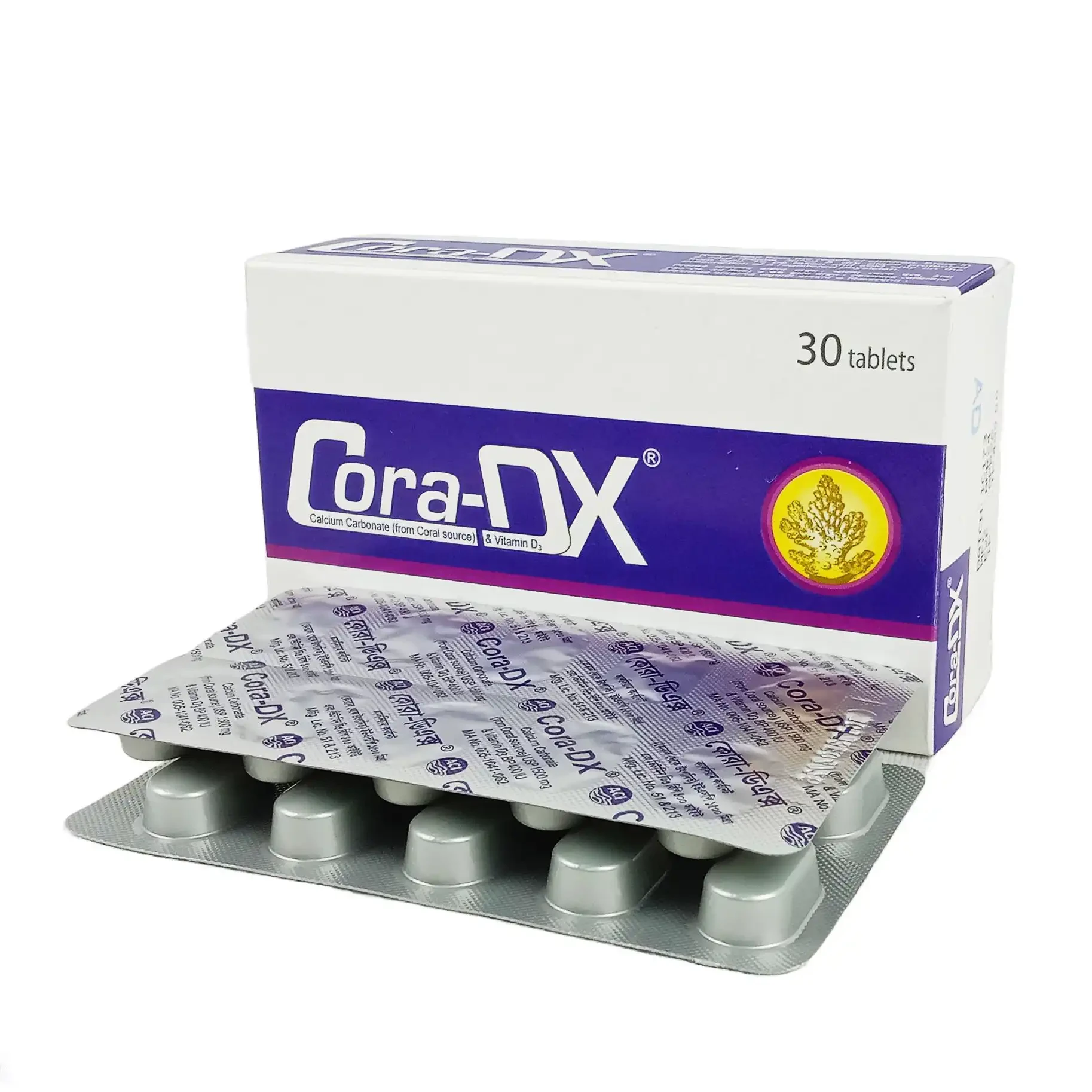 Pack Image: Cora-DX 600 mg Tablet (3 x 10)