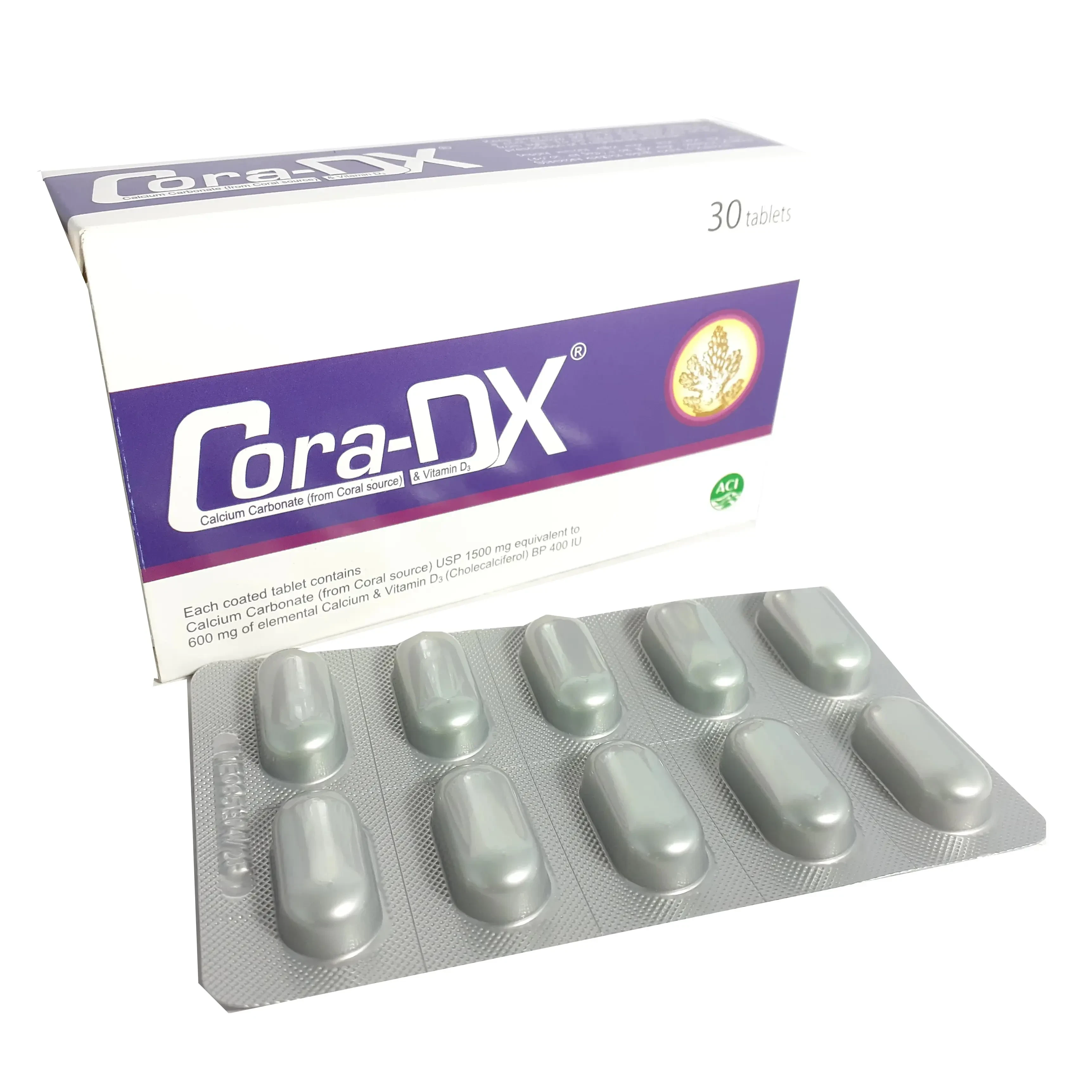 Pack Image: Cora-DX 600 mg Tablet (3 x 10)