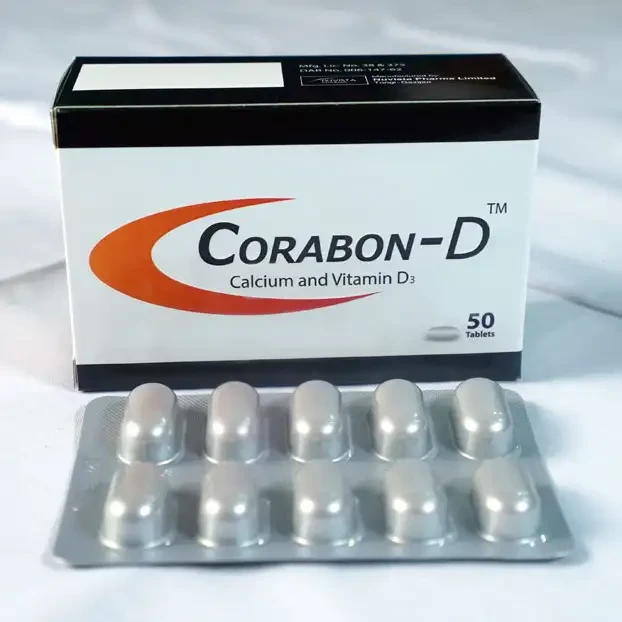 Pack Image: Corabon-D 500 mg Tablet (5 x 10)