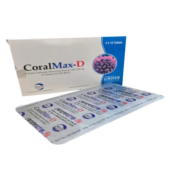 Pack Image: CoralMax-D 500 mg Tablet (3 x 10)