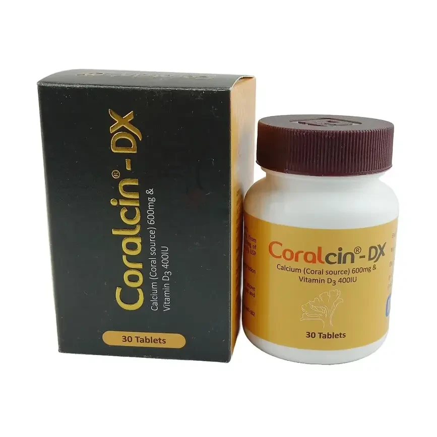 Pack Image: Coralcin-DX 600 mg Tablet (1 x 30)
