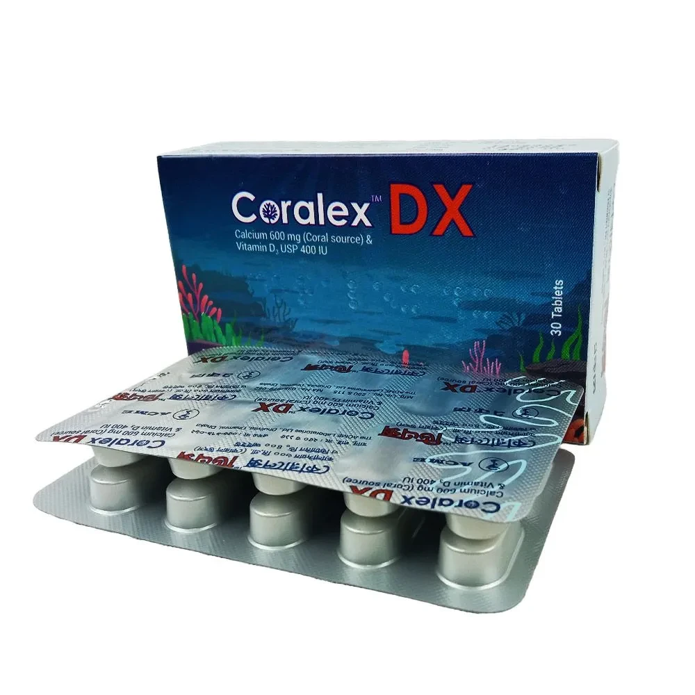 Pack Image: Coralex DX 600 mg Tablet (3 x 10)