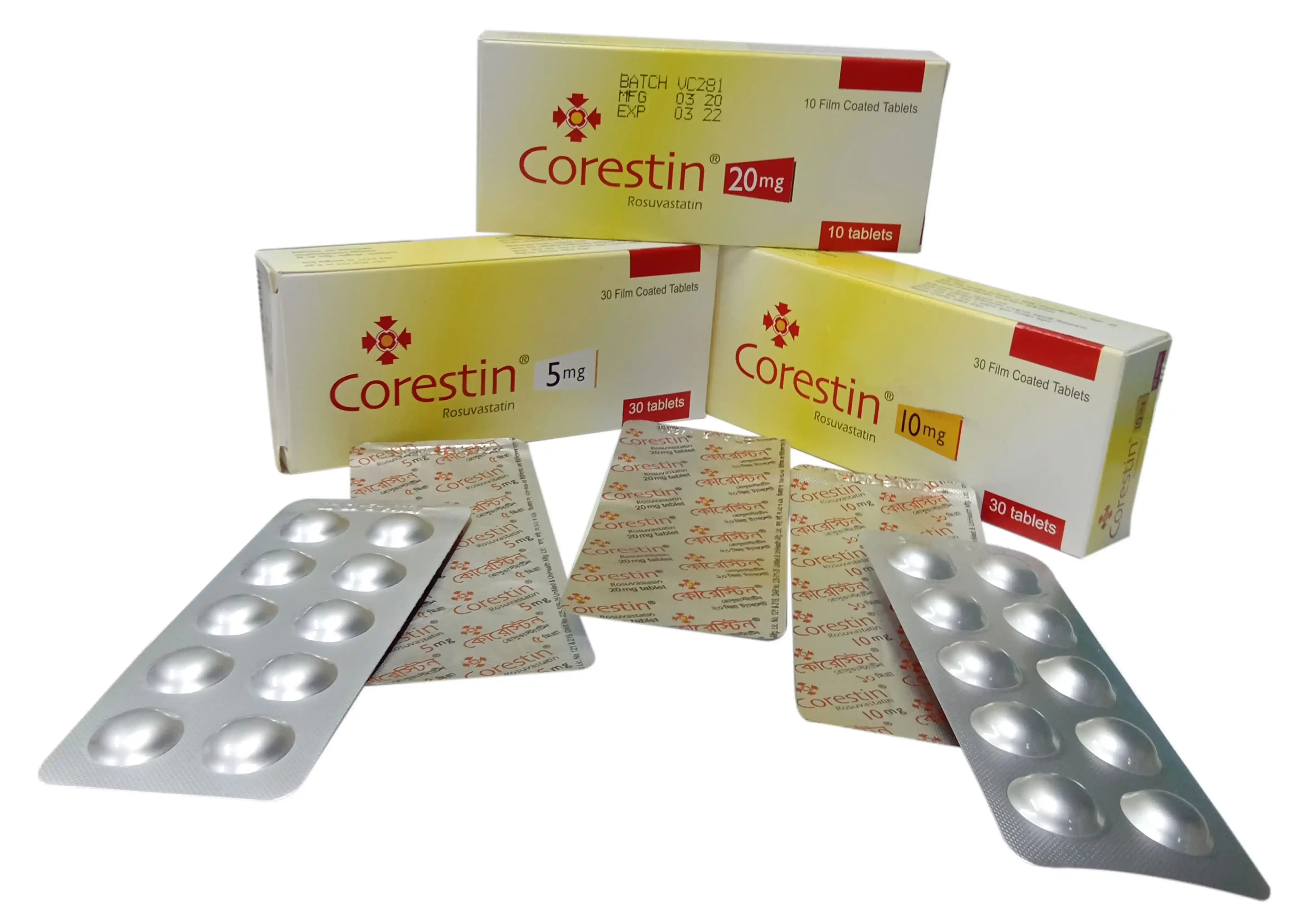 Pack Image: Corestin 20 mg Tablet (1 x 10)