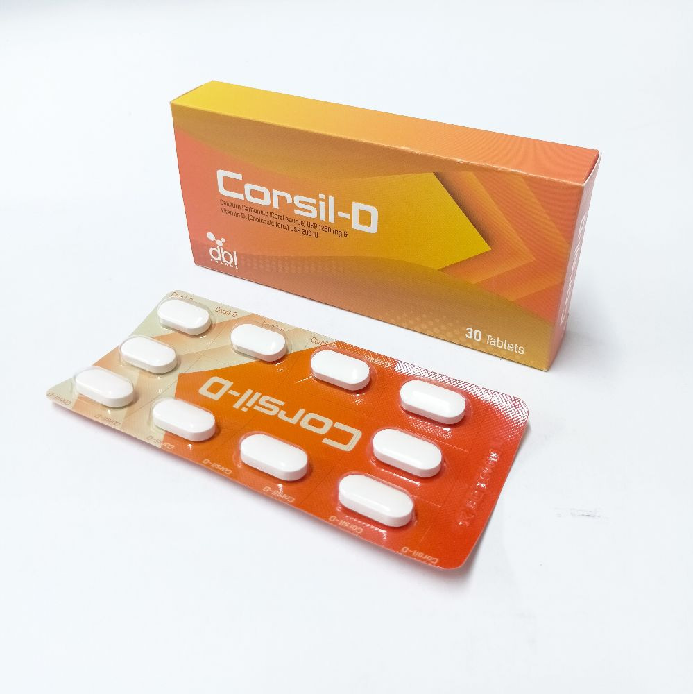 Pack Image: Corsil-D 500 mg Tablet (3 x 10)