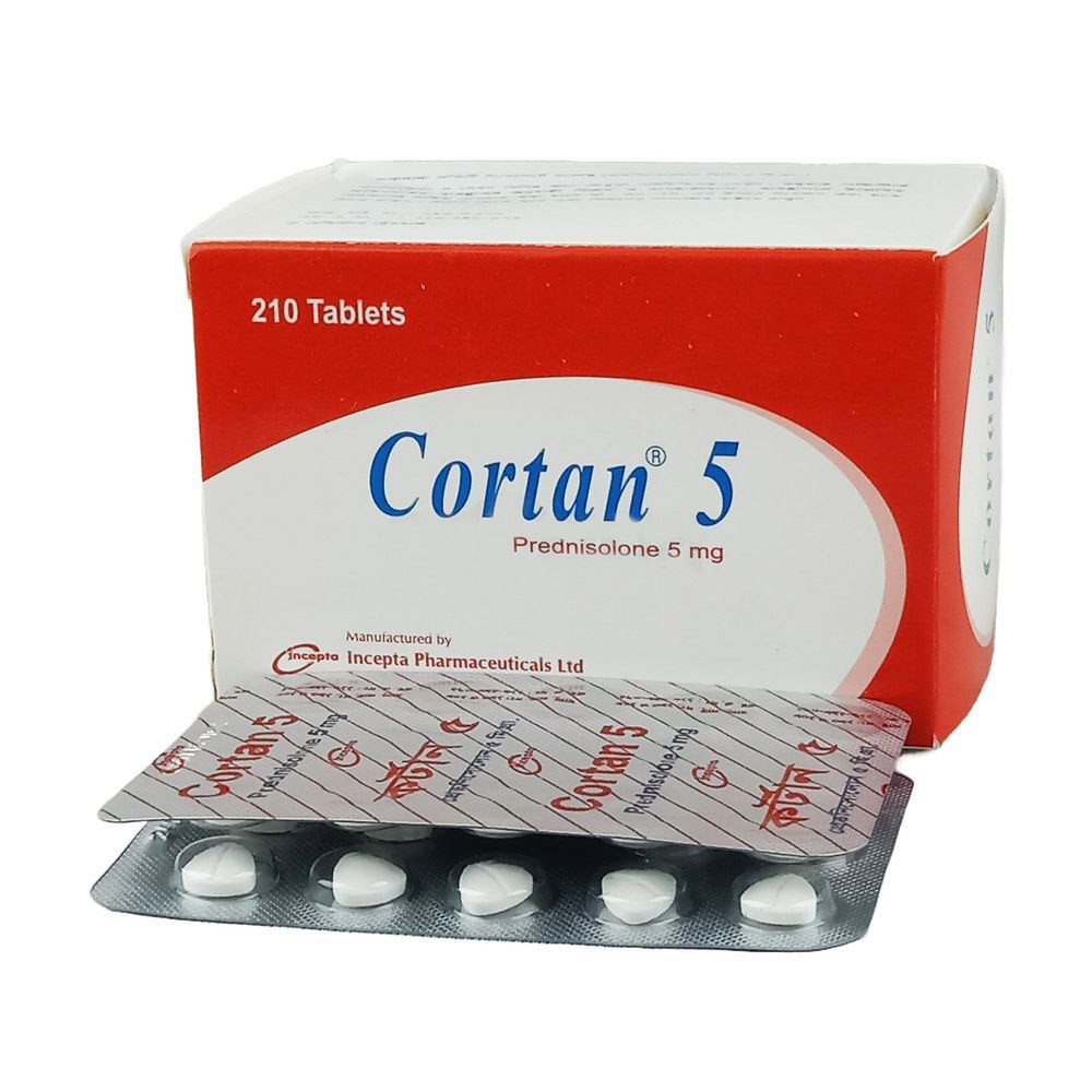Pack Image: Cortan 5 mg Tablet (15 x 14)