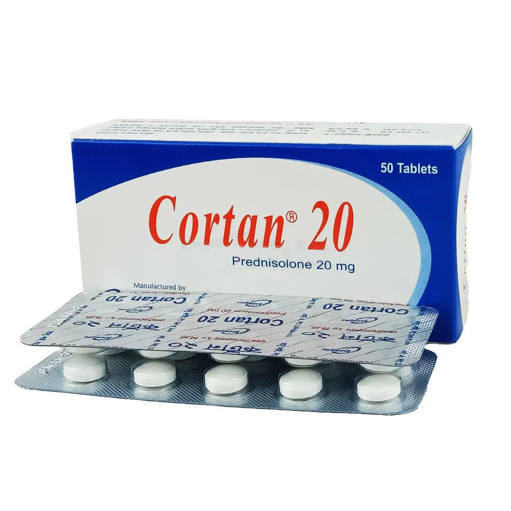 Pack Image: Cortan 20 mg Tablet (5 x 10)