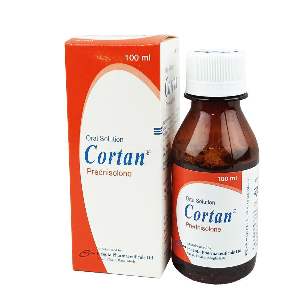 Pack Image: Cortan 5 mg Oral Solution (50 ml bottle)