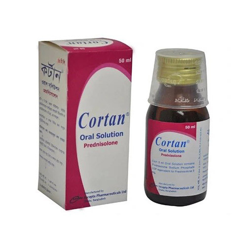 Pack Image: Cortan 5 mg Oral Solution (100 ml bottle)