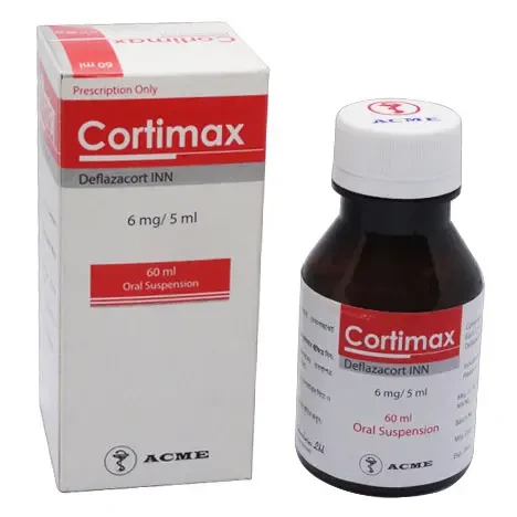 Pack Image: Cortimax 6 mg Suspension (60 ml bottle)