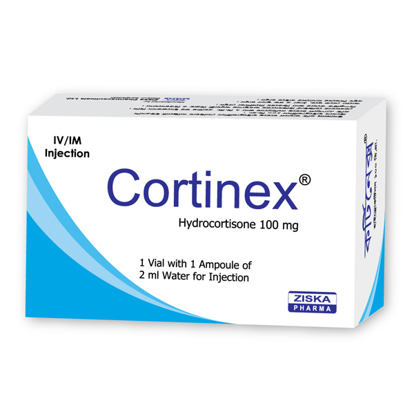 Pack Image: Cortinex 100 mg Injection (100 mg vial)