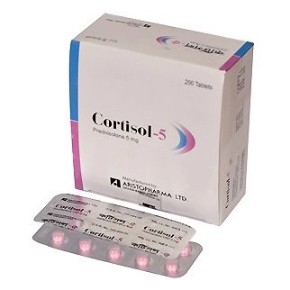 Pack Image: Cortisol 5 mg Tablet (20 x 10)