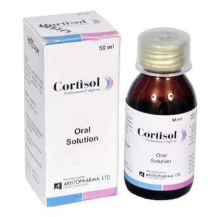 Pack Image: Cortisol 5 mg Oral Solution (50 ml bottle)