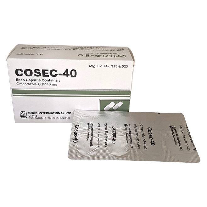 Pack Image: Cosec 40 mg Capsule (6 x 7)