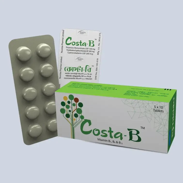 Pack Image: Costa-B 100 mg Tablet (5 x 10)