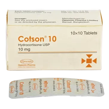 Pack Image: Cotson 10 mg Tablet (10 x 10)