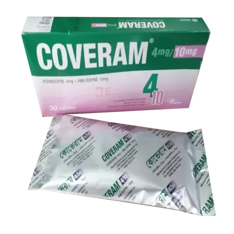 Pack Image: Coveram 4 mg Tablet (3 x 10)