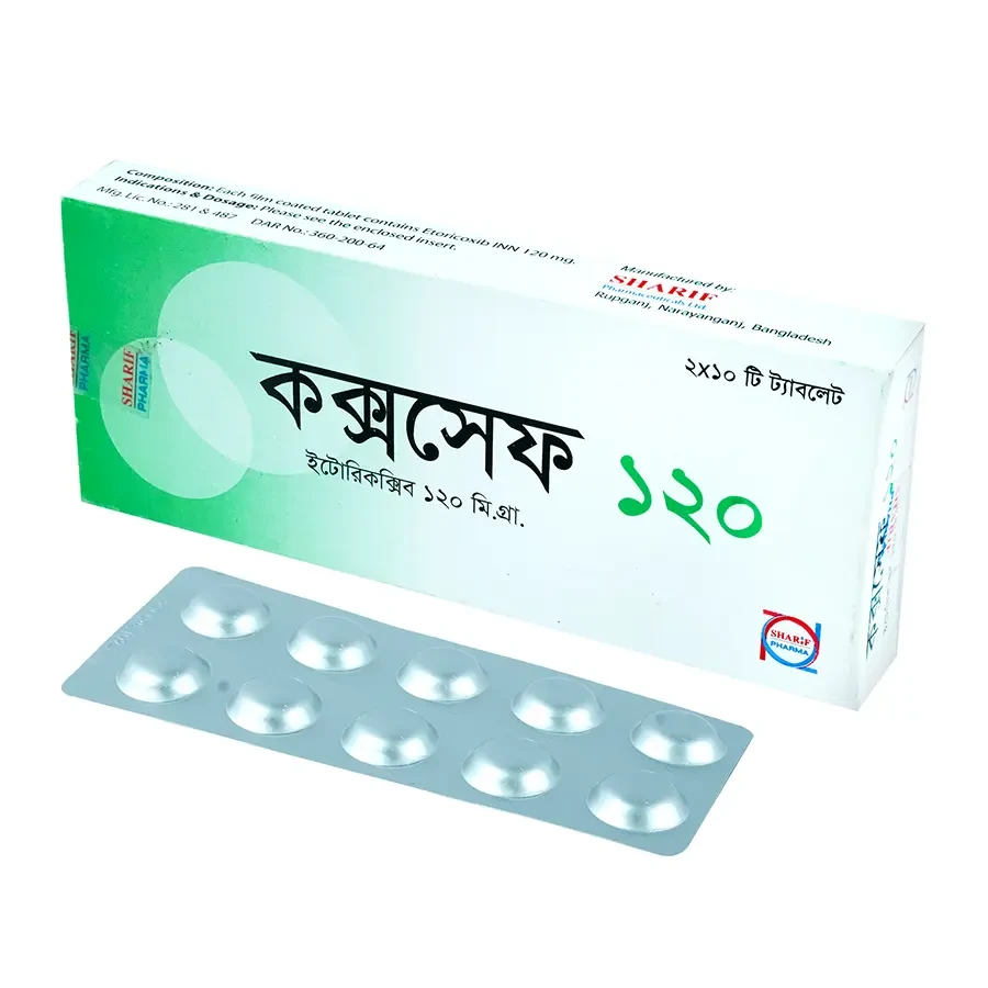 Pack Image: Coxsafe 120 mg Tablet (2 x 10)