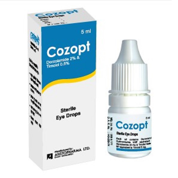 Pack Image: Cozopt 2% 0.5% Eye Drop (5 ml drop)