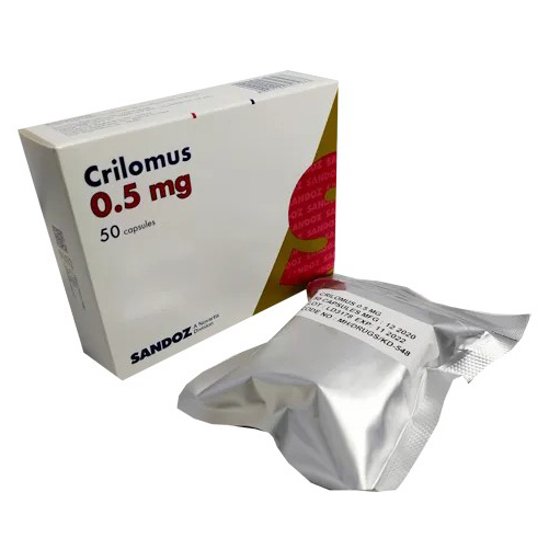 Pack Image: Crilomus 0.5 mg Capsule (5 x 10)