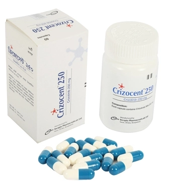 Pack Image: Crizocent 250 mg Capsule (3 x 4)
